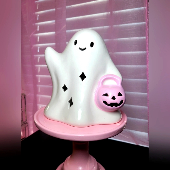 Light up ceramic ghost - Picture 3 of 10